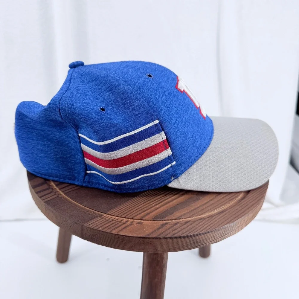 New Era 39THIRTY New York Giants NFL Hat Blue Gray Medium Large Stretch Fit Cap